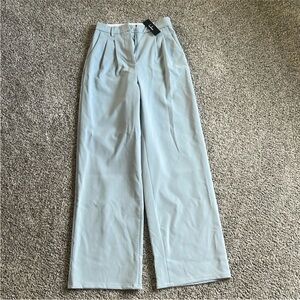 Lulu's Pale light Gray Tailored Trousers